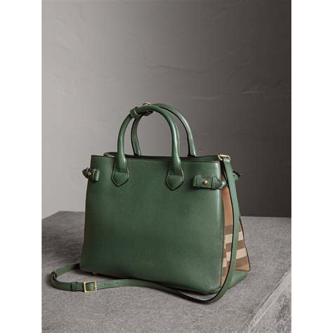 burberry green banner bag